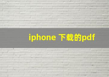 iphone 下载的pdf